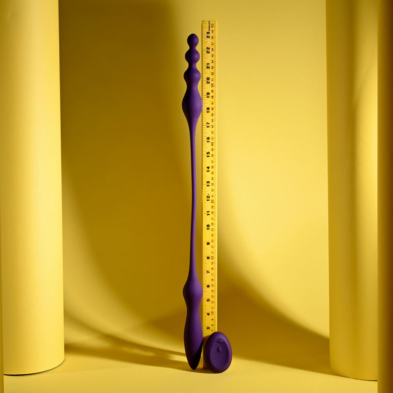 Playboy Pleasure THIS & THAT - Purple 60 cm USB Rechargeable Flexible Dual Ended Vibrator