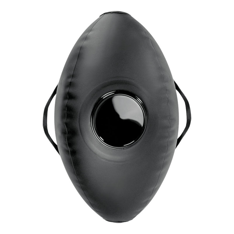Fetish Fantasy Series Body Dock Inflatable Love Ball - Black Inflatable Cushion with Black 15.2 cm Dildo