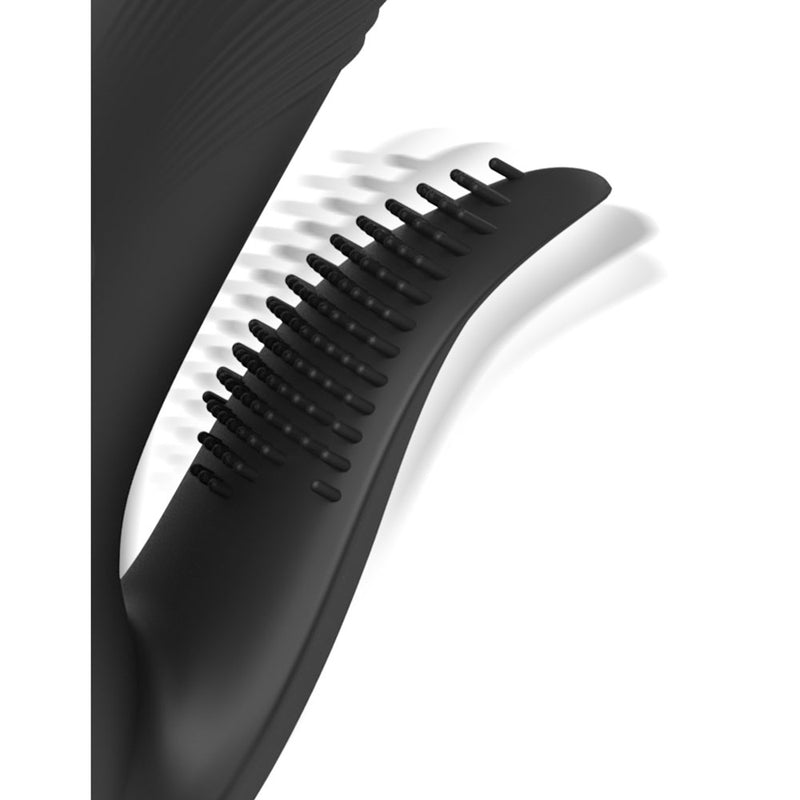 Fetish Fantasy Series Pogo Thruster - Black USB Rechargeable 23.5 cm Gyrating Rabbit Vibrator