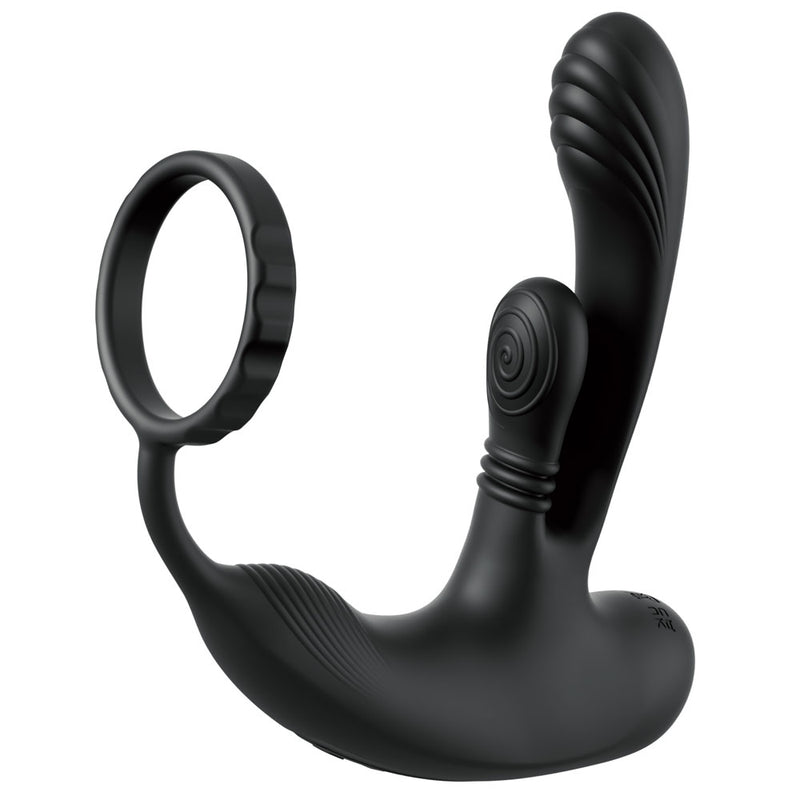 Anal Fantasy Elite Ass-Gasm intiMotion - Black USB Rechargeable Quad Motor Prostate Massager with Remote