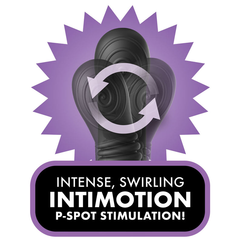 Anal Fantasy Elite Ass-Gasm intiMotion - Black USB Rechargeable Quad Motor Prostate Massager with Remote