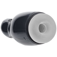 PUMPED Virtuo - Gunmetal - Gunmetal Grey/Clear USB Rechargeable Sucking And Vibrating Auto Masturbator