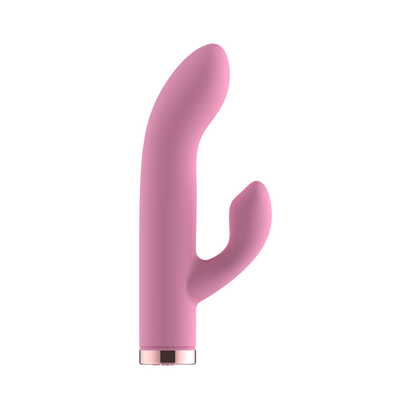 Passion Play Silicone Rabbit Vibrator - Pink - Pink USB Rechargeable Mini Rabbit Vibrator