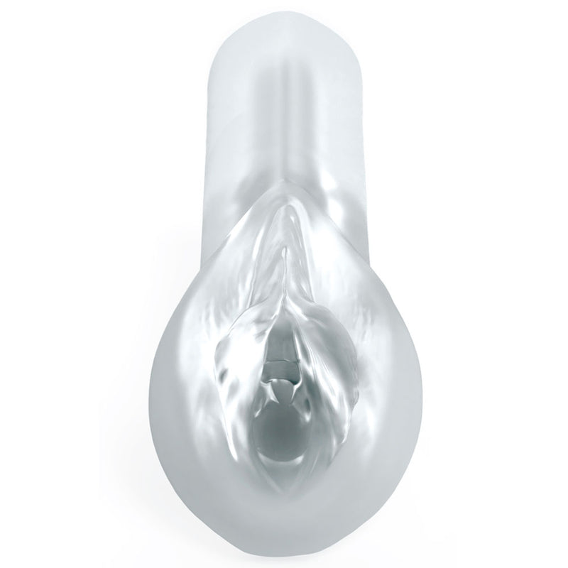 Pipedream Extreme Toyz Self Lubricating Sorority Snatch - Clear - Clear Vagina Stroker