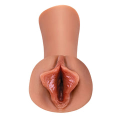 PDX Extreme Wet Pussies - Luscious Lips - Tan - Tan Self-Lubricating Vagina Stroker
