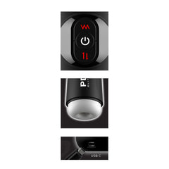 PDX Elite Moto Milker - USB Rechargeable Thrusting & Vibrating Auto Stroker