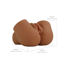 PDX Elite Back That Ass Up - Brown - Brown USB Rechargeable Auto Mega Masturbator