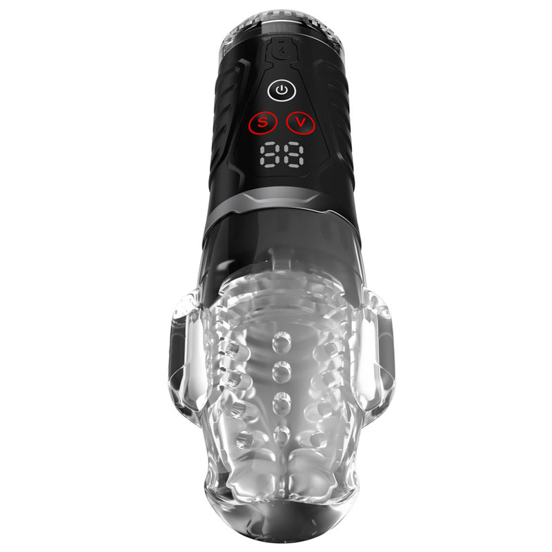 PDX Elite Ultra Milker Pro - Clear USB Rechargeable Vibrating & Sucking Auto Stroker