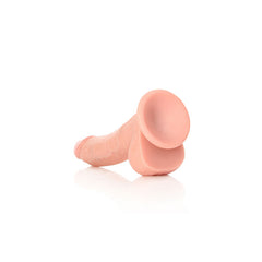 REALROCK Realistic Regular Curved Dong with Balls - 20.5 cm - Flesh 20.5 cm (8'') Dong