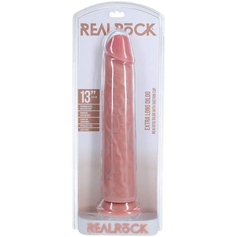 REALROCK 33cm Extra Long Dildo - Flesh - Flesh 33 cm (13'') Extra Long Dong