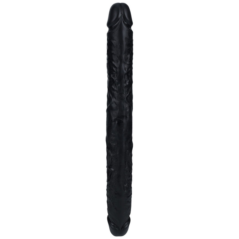 REALROCK 40cm Thick Double Dildo - Black - Black 40 cm (16'') Thick Double Dong