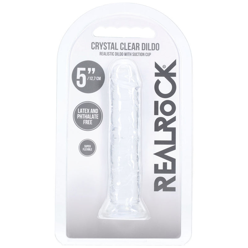 REALROCK Realistic 5'' Dildo - Clear - Clear 12.7 cm Dildo