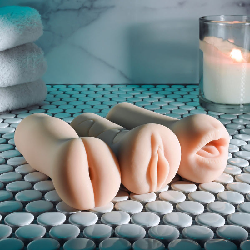 Selopa PARTY PACK - Light - Flesh Strokers - Set of 3