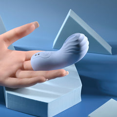 Selopa GOOD POINT - Purple USB Rechargeable Hollow Vibrating Finger Stimulator