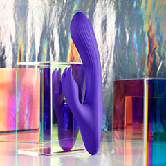Selopa POSEABLE BUNNY - Purple 21 cm USB Rechargeable Poseable Rabbit Vibrator