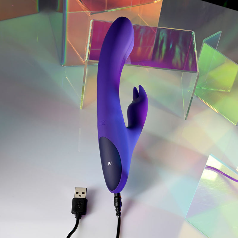 Selopa POSEABLE BUNNY - Purple 21 cm USB Rechargeable Poseable Rabbit Vibrator