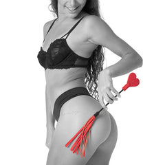 Sex & Mischief Amor Crop - Red/Black Heart Crop