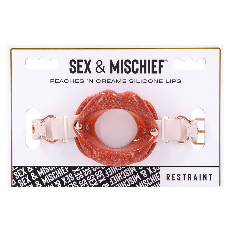 Sex & Mischief Peaches n CreaMe Silicone Lips - Peach Mouth Restraint