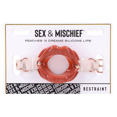 Sex & Mischief Peaches n CreaMe Silicone Lips - Peach Mouth Restraint