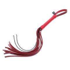 S&M Exs & Ohs Crystal Flogger - Red Flogger Whip