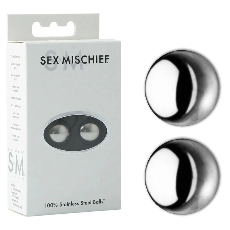 Sex & Mischief 100% Stainless Steel Balls - Stainless Steel Ben Wa Balls