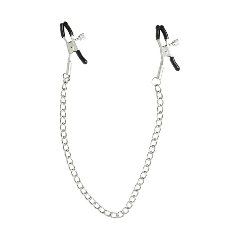 Sex & Mischief Chained Nipple Clamps - Nipple Clamps with 30 cm Chain