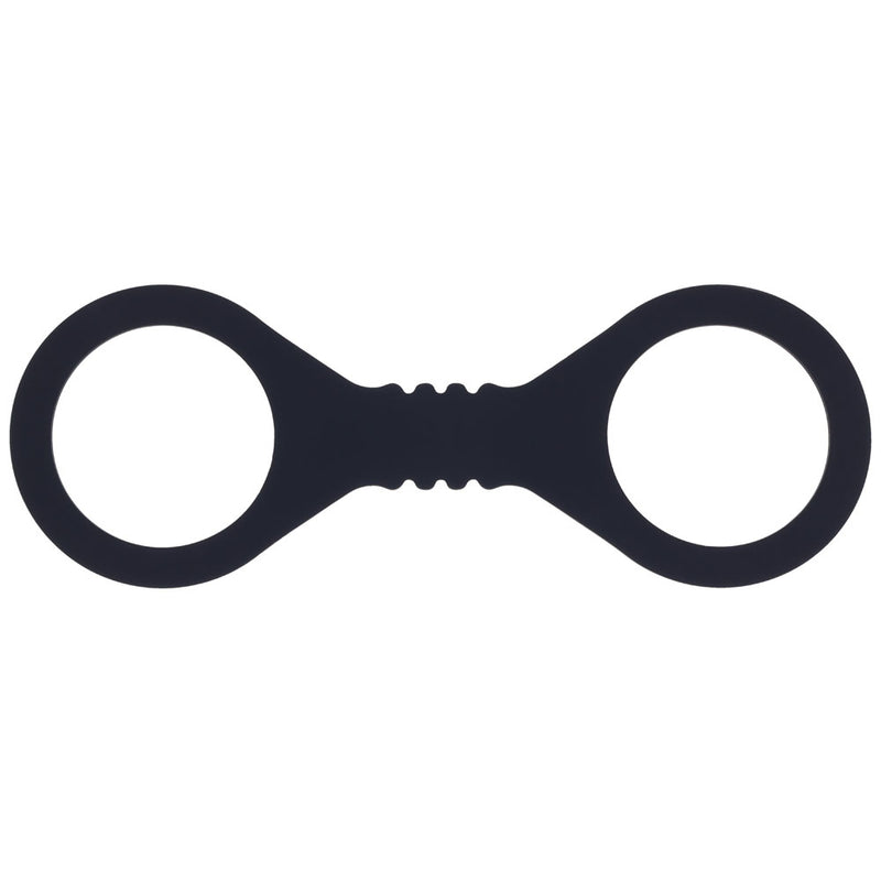 Sex & Mischief Shadow Small Silicone Cuffs - Black Small Restraints