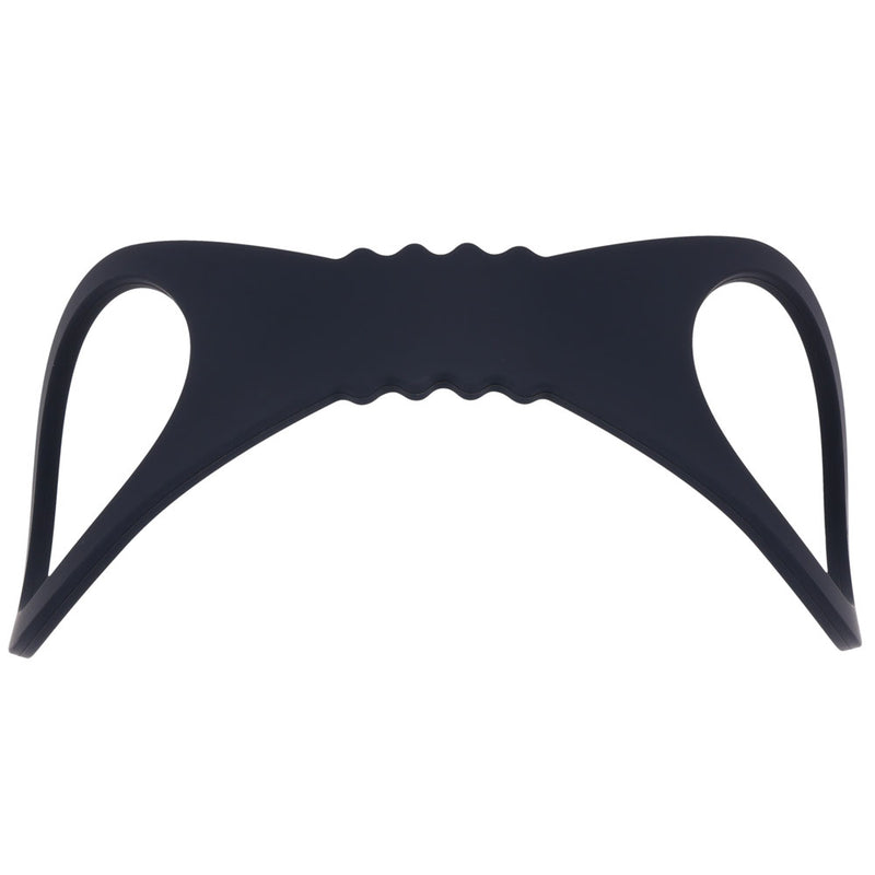 Sex & Mischief Shadow Large Silicone Cuffs - Black Large Restraints