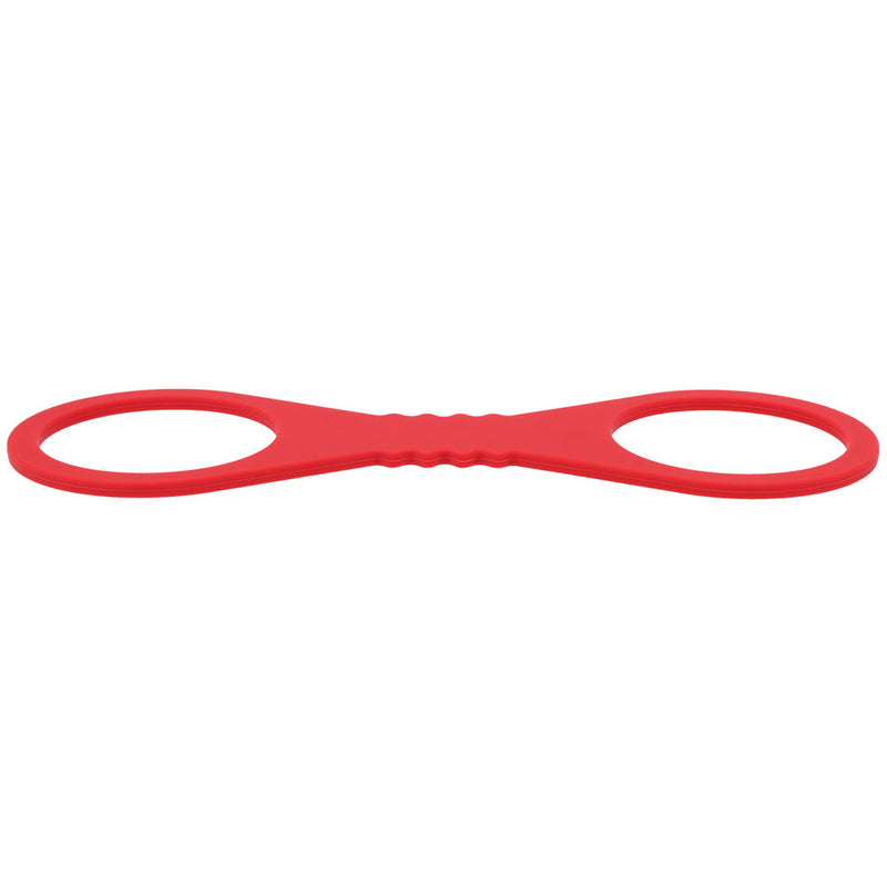 Sex & Mischief Amor Large Silicone Cuffs - Red Large Restraints