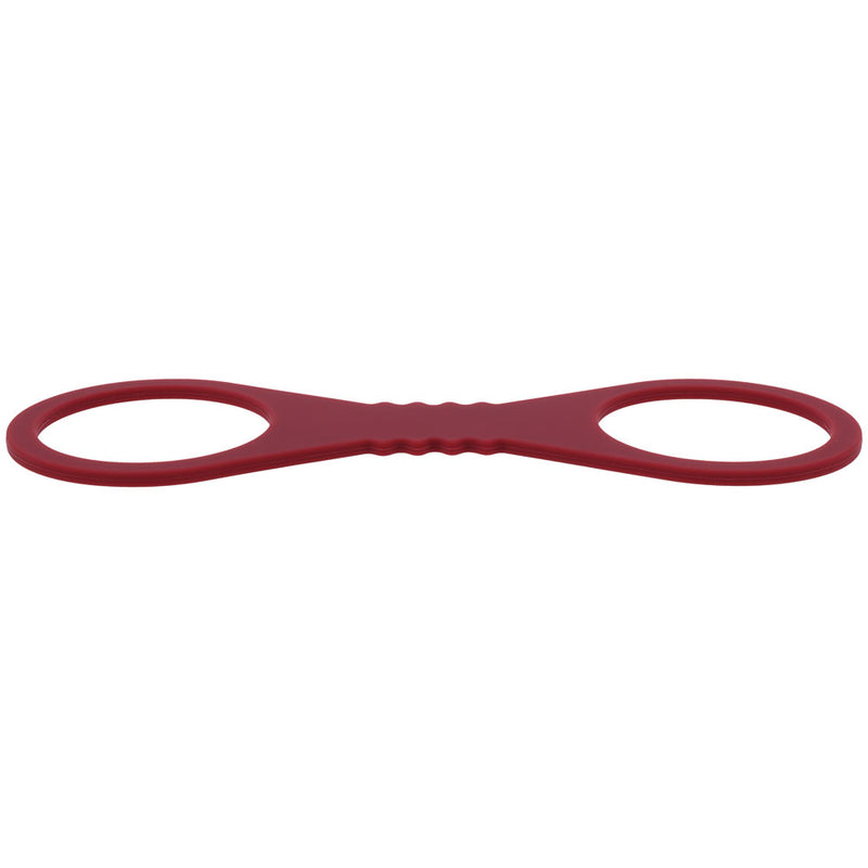 Sex & Mischief Enchanted Large Silicone Cuffs - Burgundy Large Restraints
