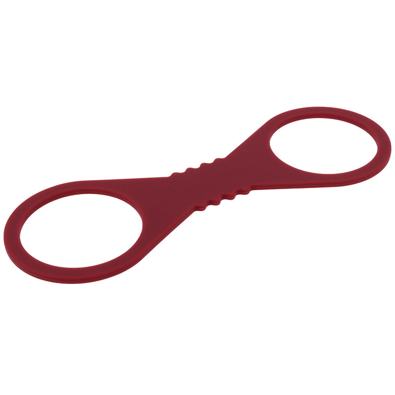 Sex & Mischief Enchanted Large Silicone Cuffs - Burgundy Large Restraints