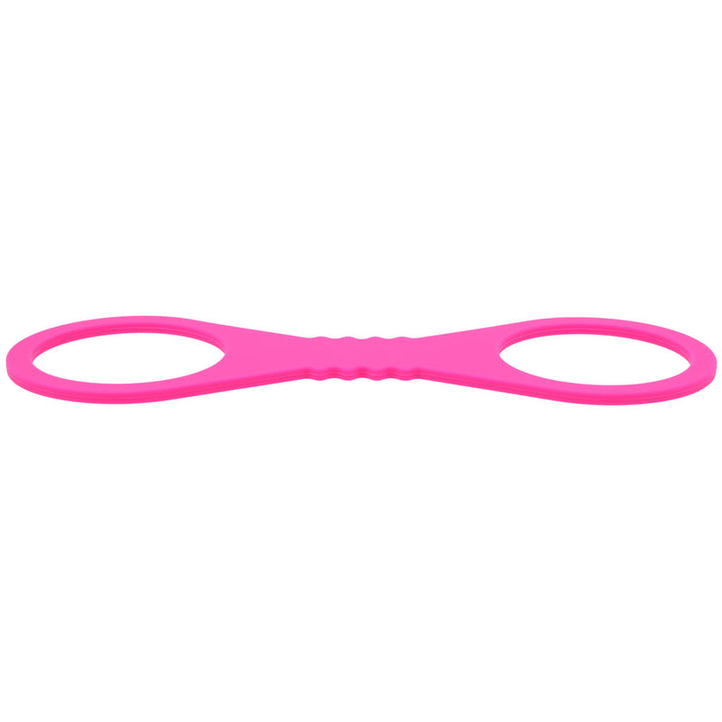 Sex & Mischief Large Hot Pink Silicone Cuffs - Hot Pink Large Restraints