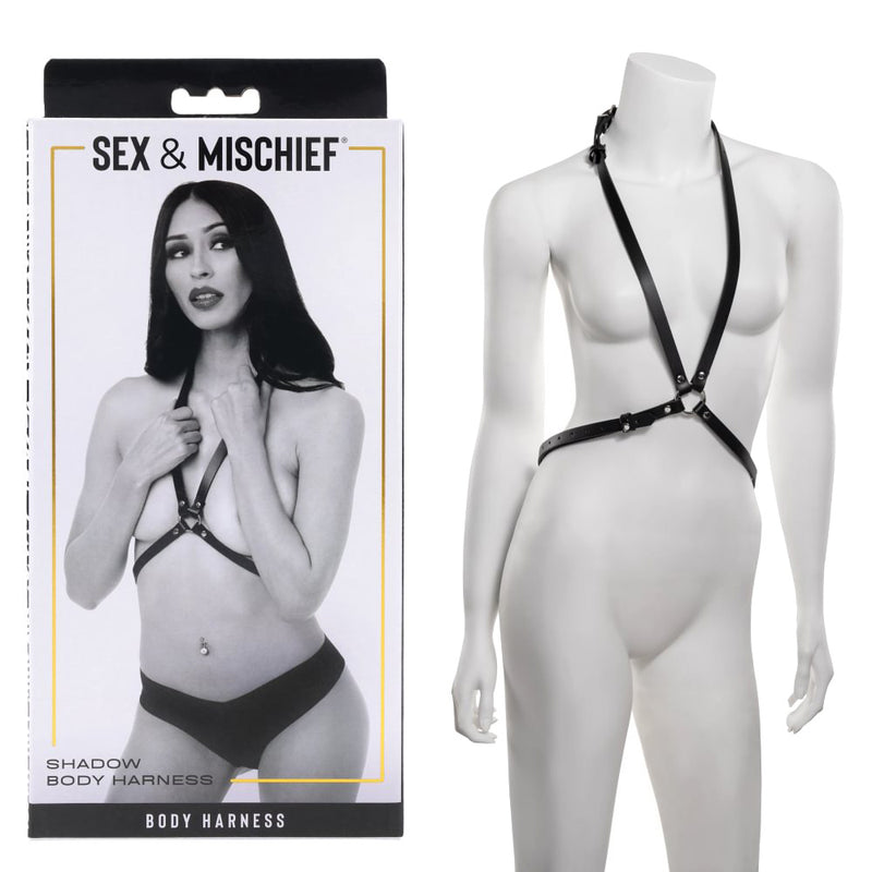 S&M Shadow Body Harness - Black Harness