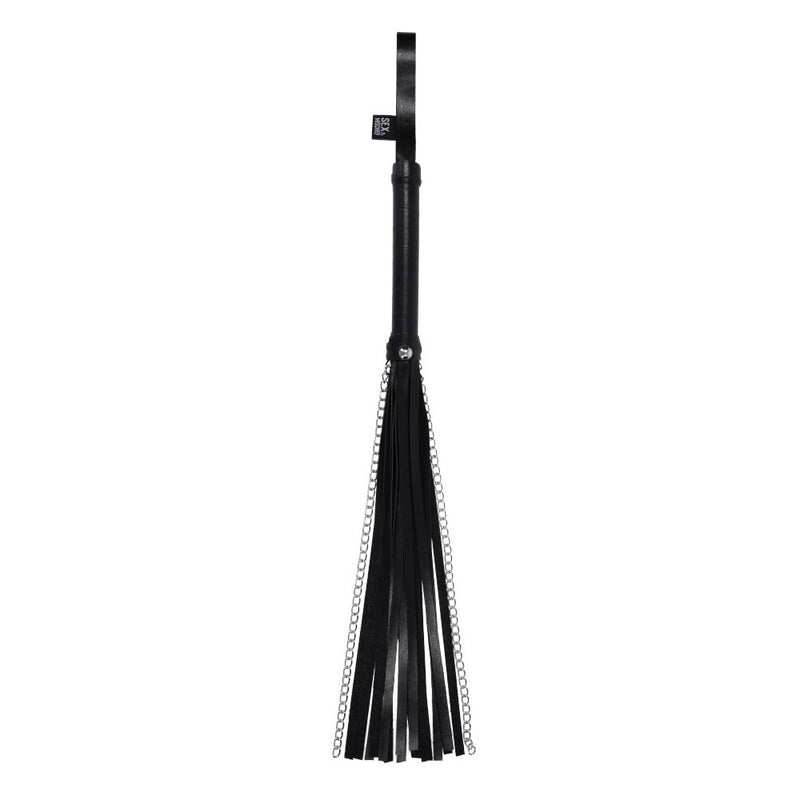 S&M Shadow Chain Flogger - Black Flogger Whip