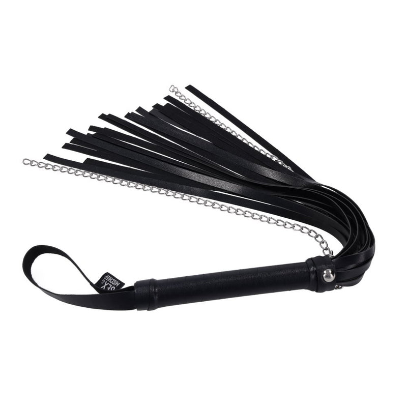 S&M Shadow Chain Flogger - Black Flogger Whip