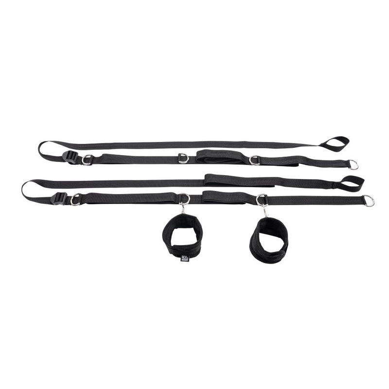 S&M Anywhere You Dare Bondage Restraint System - Black Restraint Set