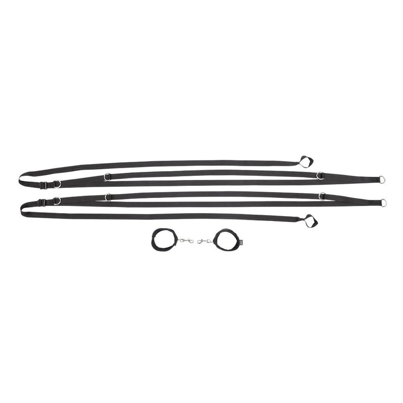 S&M Anywhere You Dare Bondage Restraint System - Black Restraint Set