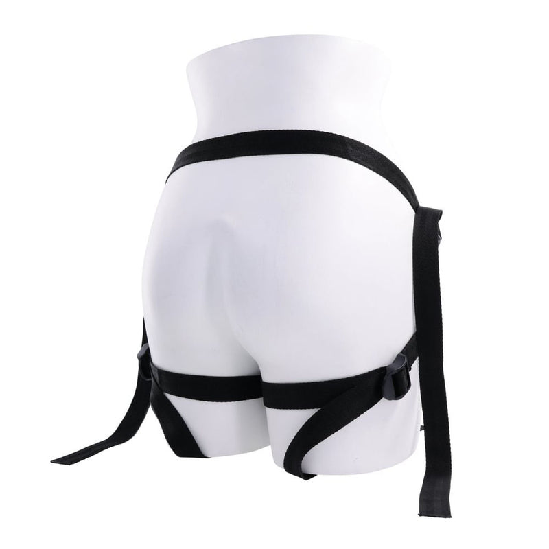 SPORTSHEETS Velvet Noir Strap On - Black Adjustable Strap-On Harness (No Probe Included)