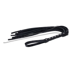 SPORTSHEETS Velvet Noir Chain Flogger - Black 43 cm Flogger Whip