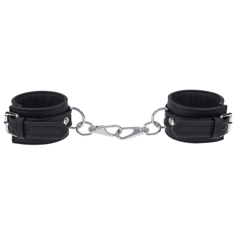 SPORTSHEETS Signature Midnight Muse Handcuffs - Black Adjustable Restraints