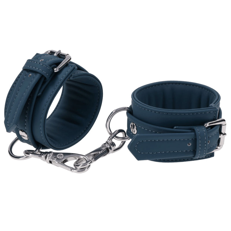SPORTSHEETS Signature Twilight Tease Handcuffs - Blue Adjustable Restraints