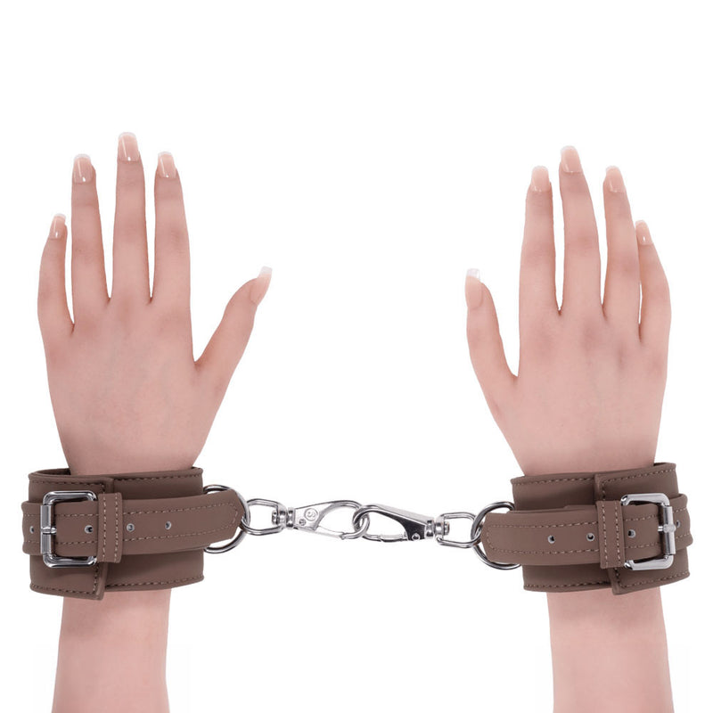 SPORTSHEETS Signature Dawn Dream Handcuffs - Tan Adjustable Restraints