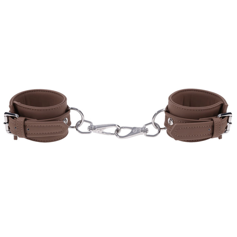 SPORTSHEETS Signature Dawn Dream Handcuffs - Tan Adjustable Restraints