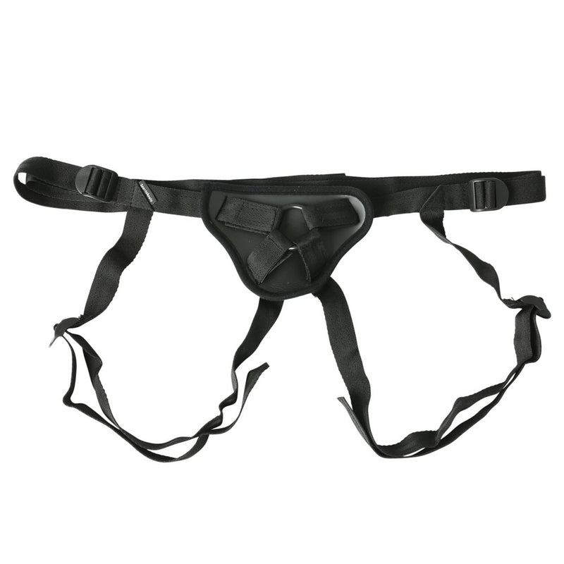 SPORTSHEETS Deep Dive Strap-On - Black Adjustable Strap-On Harness (No Probe Included)