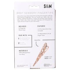 Sex & Mischief Brat Sensory Fingertips - Rose Gold - Set of 5