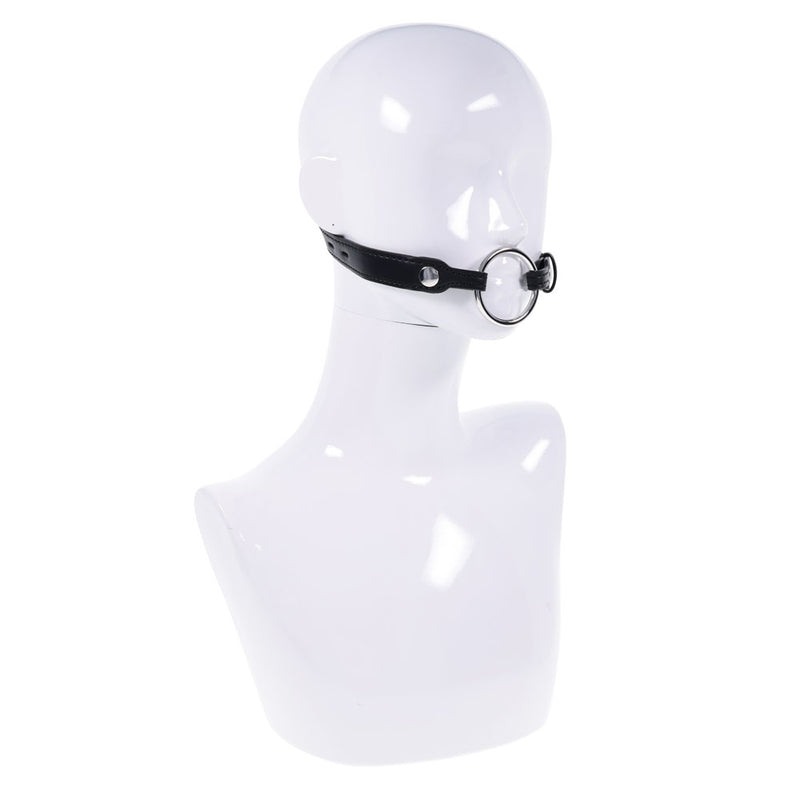 EDGE Interchangeable Ring Gag - Black Mouth Gag Restraint with 2 Interchangeable Pieces