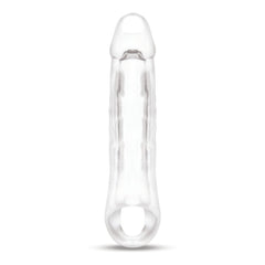 Size Up 2 Inch See-Thru Penis Extender with Ball Loop - Clear 5 cm (2'') Penis Extension Sleeve