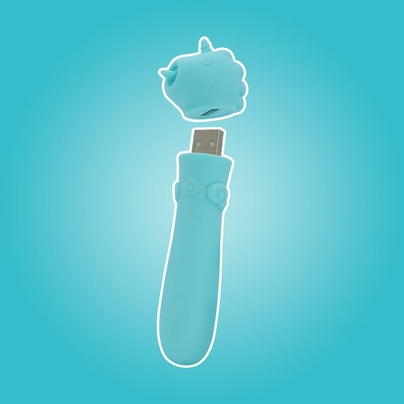 Unihorn - USB Bullet - Mount'n Peak - Teal USB Rechargeable Vibrating Bullet