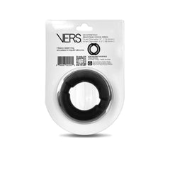 VERS Liquid Silicone Weighted Steel Core C-Ring - Black Cock Ring with Steel Core