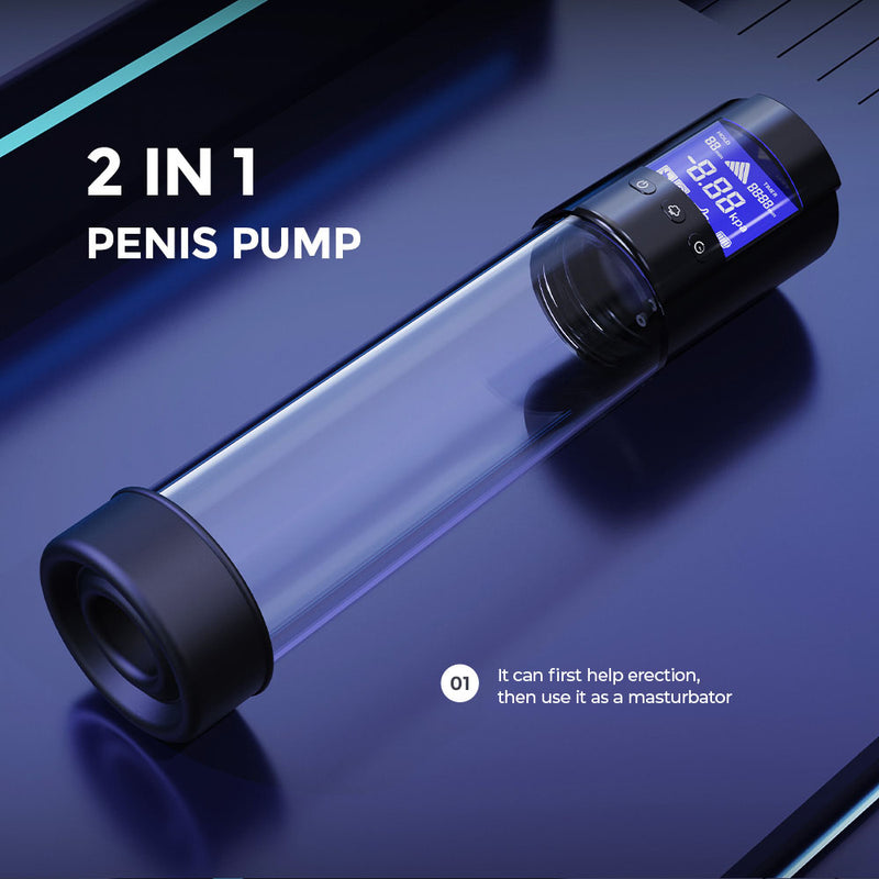 LuvPump Smart Penis Pump - Clear USB Rechargeable Automatic Penis Pump